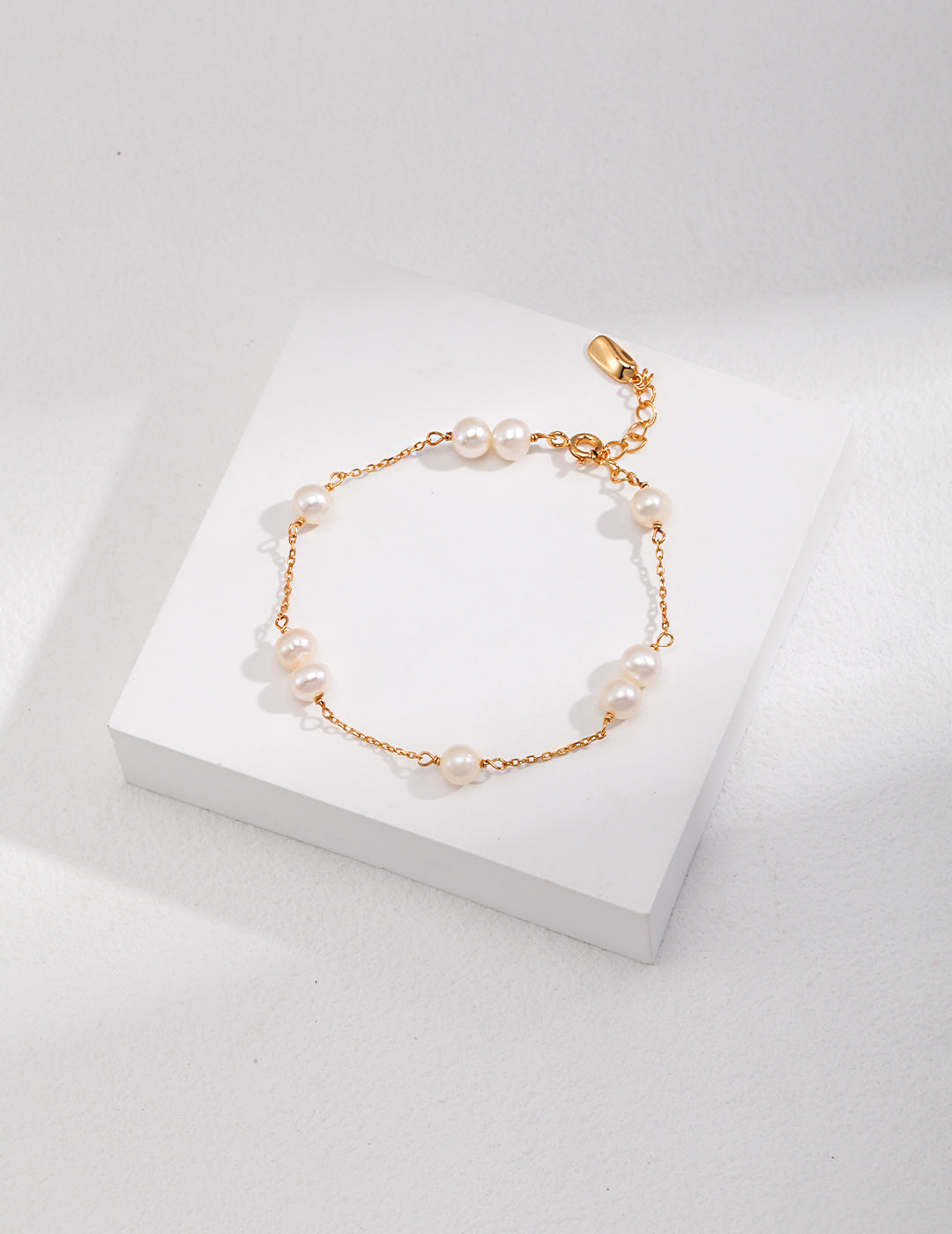 Sterling Silver Pearl Bracelet&Necklace: Minimalist Style with Natural Pearls