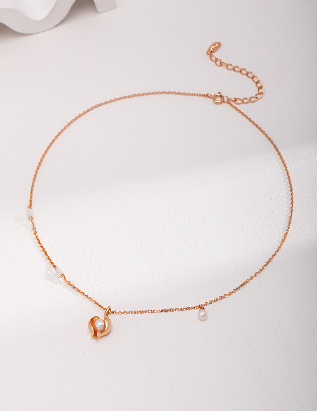 Silver and Rose Gold Heart Pendant Pearl Necklaces - Elegant and Stylish Jewelry Pieces