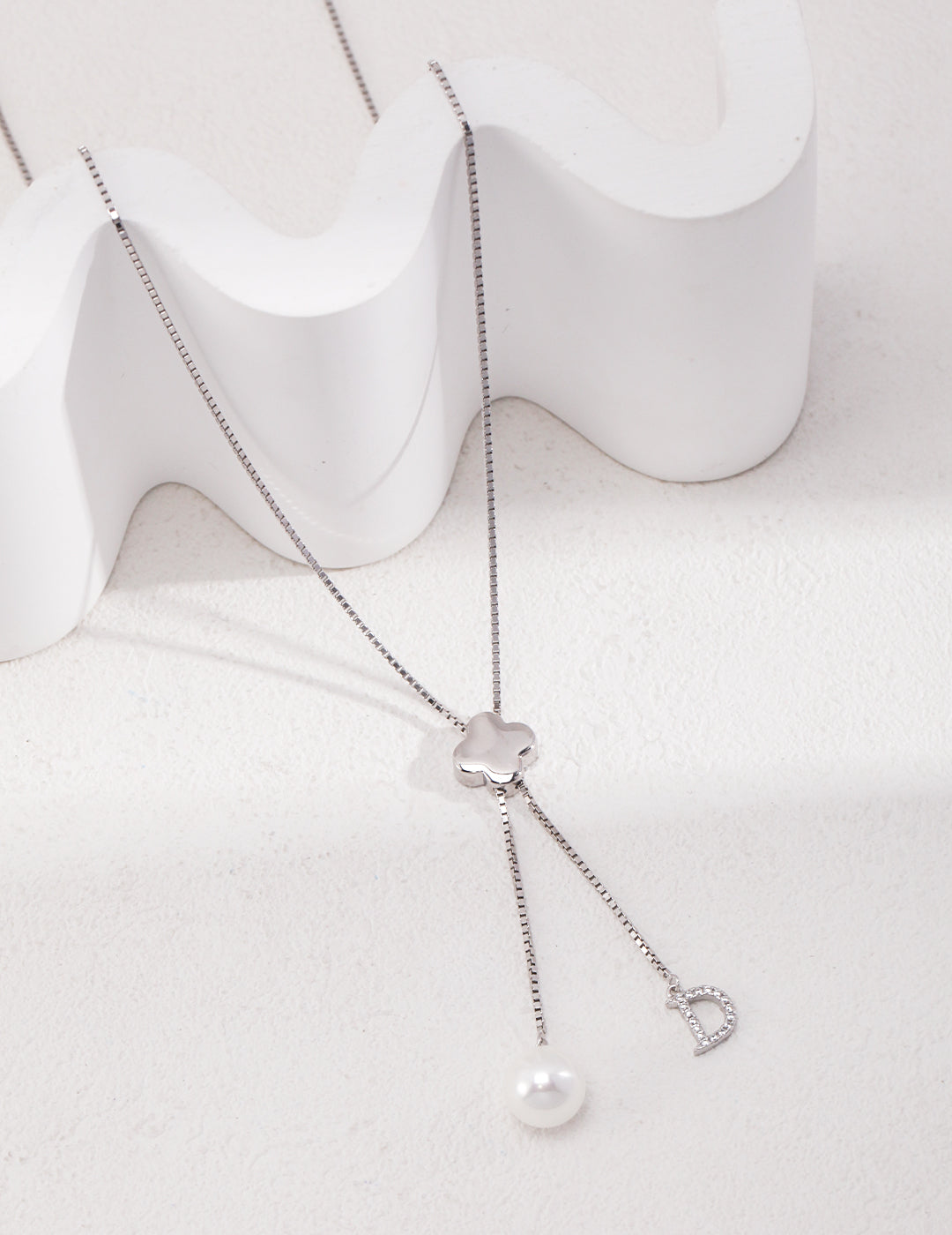 Stylish S925 Silver Long Beaded Necklace: Your Winter Essential for Sweaters and Coats